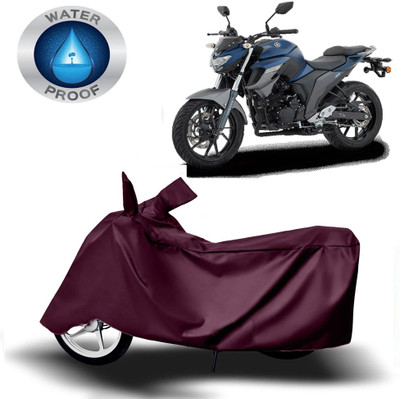 DeepShakshi AUTOMOTIVE Waterproof Two Wheeler Cover for Yamaha(FZS 25, Maroon)