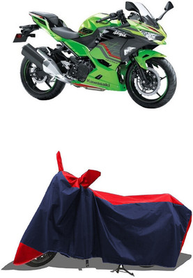 SUGASHRI Waterproof Two Wheeler Cover for Kawasaki(Ninja 400 BS6, Red, Blue)