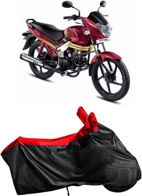Autofly Waterproof Two Wheeler Cover for Mahindra(Centuro, Red, Black)