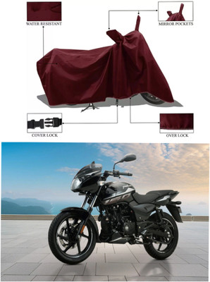 RAQTRO Waterproof Two Wheeler Cover for Bajaj(Pulsar 150 BS6, Maroon)