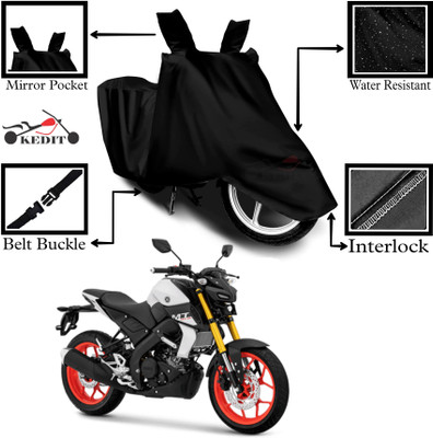 KEDIT Two Wheeler Cover for Yamaha(MT 15 New BS6, Black)