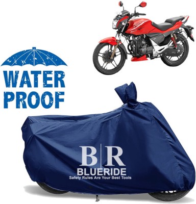 BLUERIDE Waterproof Two Wheeler Cover for Hero(Xtreme Sports, Blue)