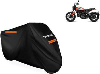 Juvdoxj Waterproof Two Wheeler Cover for Ducati(Scrambler Icon, Black)
