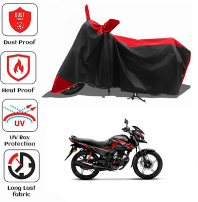 AIKOZIYA Waterproof Two Wheeler Cover for Honda(SP 125, Black, Red)