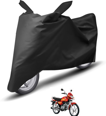 Caronix Waterproof Two Wheeler Cover for Hero(CD deluxe, Black)