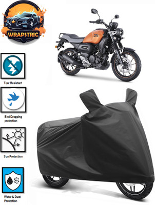 WRAPSTRIC Waterproof Two Wheeler Cover for Yamaha(FZ-X, Black)