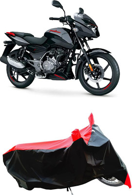 KEDIT Two Wheeler Cover for Bajaj(Pulsar 125, Red)