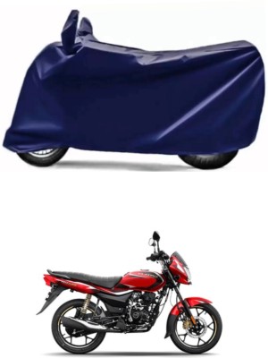 Mdstar Waterproof Two Wheeler Cover for Bajaj(Platina 110 H-Gear BS6, Blue)