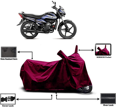 Amexride Two Wheeler Cover for Hero(Splendor NXG, Maroon)