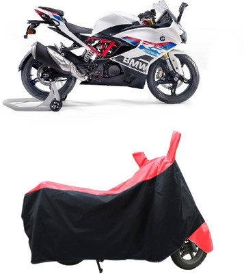 CRONEX Waterproof Two Wheeler Cover for BMW(G 310 R, Black, Red)