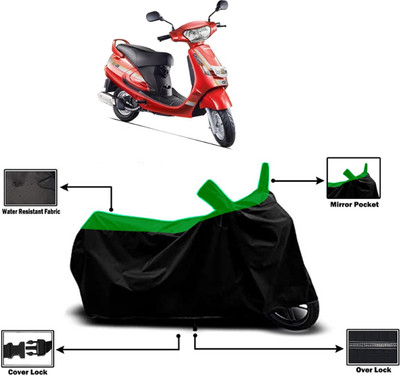 Amexride Two Wheeler Cover for Mahindra(Duro 125, Green)
