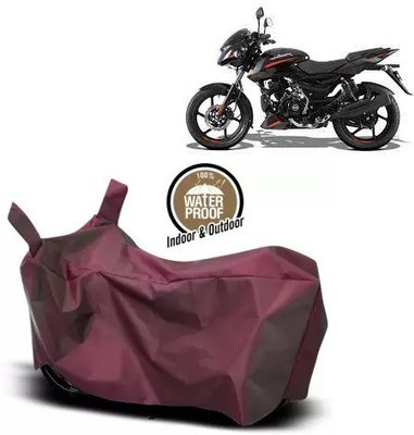 OliverX Waterproof Two Wheeler Cover for Bajaj(Pulsar 125, Maroon)