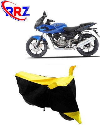 RRZ Waterproof Two Wheeler Cover for Bajaj(Pulsar 220 DTS-i, Black, Yellow)