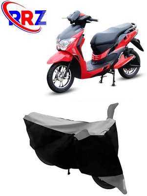 RRZ Waterproof Two Wheeler Cover for Hero Electric(Dash, Black, Grey)