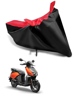 KEDIT Two Wheeler Cover for Hero(Red, Black)