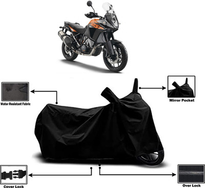 Amexride Two Wheeler Cover for KTM(1050 Adventure BS6, Black)