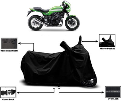 Amexride Two Wheeler Cover for Kawasaki(Z900 RS Cafe Racer, Black)