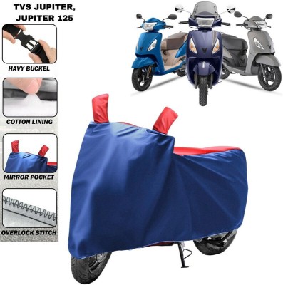 brandroofz Two Wheeler Cover for TVS(Jupiter, Blue, Red)