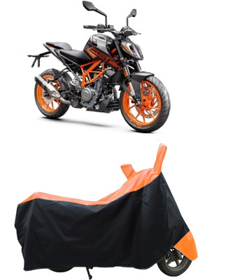 Coxtor Waterproof Two Wheeler Cover for KTM(250 Duke, Orange)