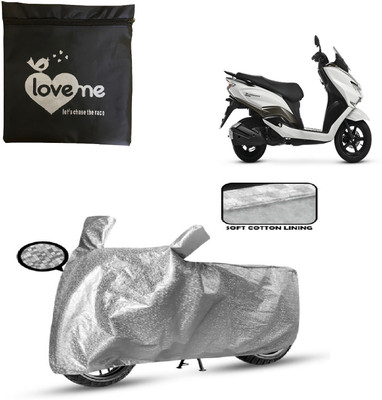 Love Me Two Wheeler Cover for Suzuki(Burgman Street, Silver)