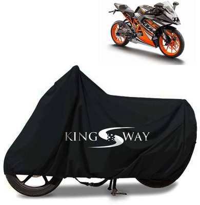 Kingsway Waterproof Two Wheeler Cover for KTM(RC 125, Black)