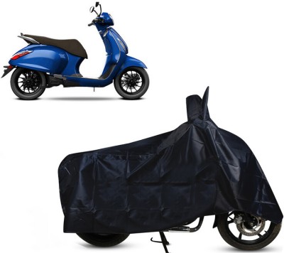 EGAL Waterproof Two Wheeler Cover for Bajaj(New Chetak, Black)