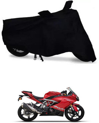 APNEK Waterproof Two Wheeler Cover for TVS(Apache RR 310, Black)