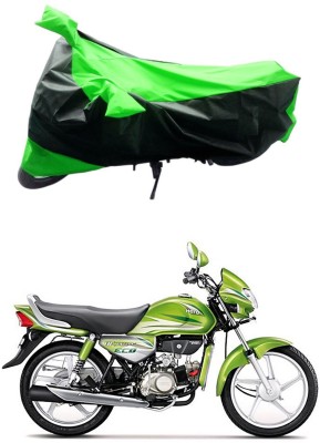 Furious3D Two Wheeler Cover for Hero(HF Deluxe Eco, Green, Black)