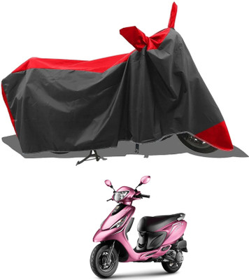 KEDIT Two Wheeler Cover for TVS(Zest 110 BS6, Red)