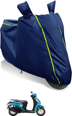 Auto Hub Waterproof Two Wheeler Cover for Yamaha(Fascino, Multicolor)