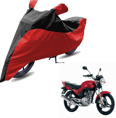 RiderShine Two Wheeler Cover for Yamaha(YBR 125, Red, Black)
