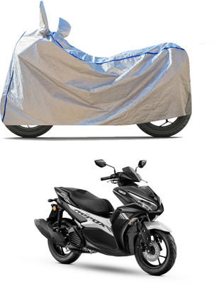 CODOKI Waterproof Two Wheeler Cover for Yamaha(Aerox 155 Maxi BS6, Silver)