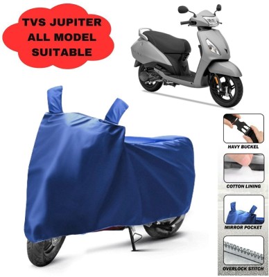 DeepShakshi AUTOMOTIVE Waterproof Two Wheeler Cover for TVS(Jupiter, Blue)