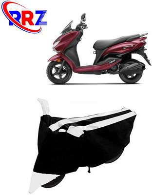 RRZ Waterproof Two Wheeler Cover for Suzuki(Burgman Street 125, Black, White)