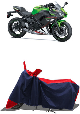SUGASHRI Waterproof Two Wheeler Cover for Kawasaki(Ninja 650, Red, Blue)