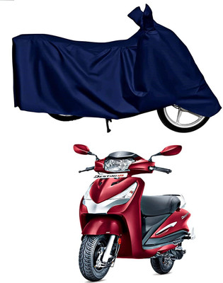 Mdstar Waterproof Two Wheeler Cover for Hero(Destini 125, Blue)
