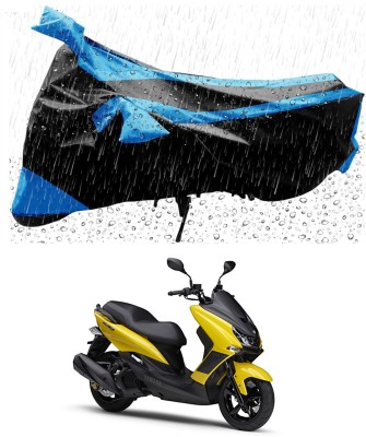 Furious3D Two Wheeler Cover for Yamaha(Majesty S 155 maxi BS6, Blue, Black)