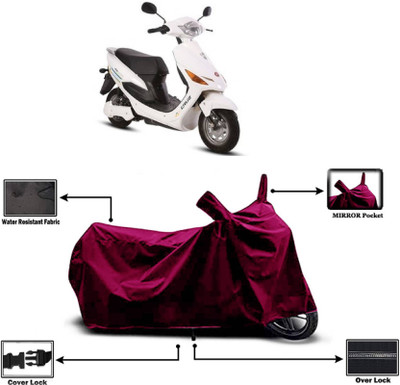 KEDIT Two Wheeler Cover for Universal For Bike(Electric Cruz, Maroon)