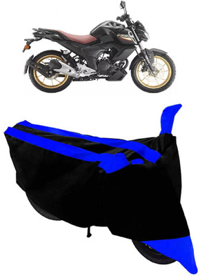 HEMSKAR Two Wheeler Cover for Yamaha(FZ-S Fi Version 3.0, Black, Blue)