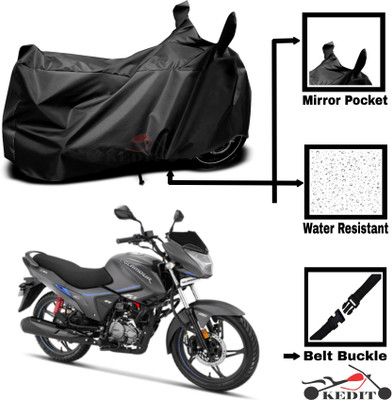 KEDIT Two Wheeler Cover for Hero(Glamour i3s, Black)