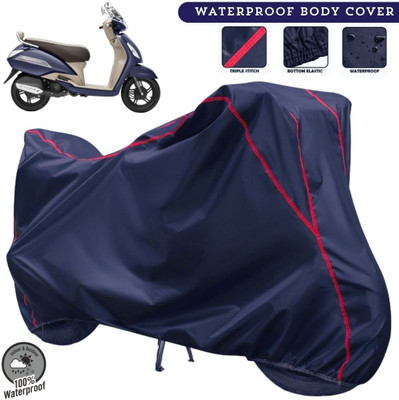 MADAFIYA Two Wheeler Cover for TVS(Jupiter 125, Blue, Red)