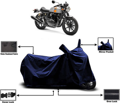 KEDIT Two Wheeler Cover for Royal Enfield(Continental GT, Black)