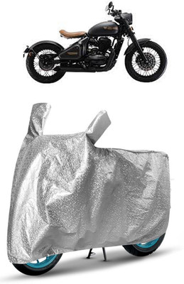 J S R Waterproof Two Wheeler Cover for JAWA(Perak, Silver)