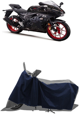 SUGASHRI Waterproof Two Wheeler Cover for Suzuki(GSX R150, Grey, Blue)