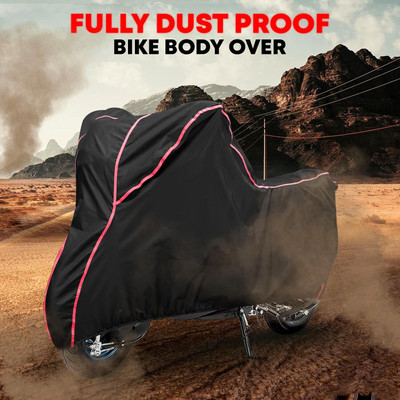 AutoGalaxy Waterproof Two Wheeler Cover for TVS(Scooty Zest, Black, Red)
