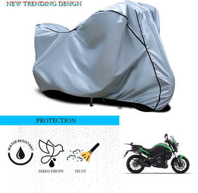 ANTHUB Waterproof Two Wheeler Cover for Bajaj(Dominar, Silver)