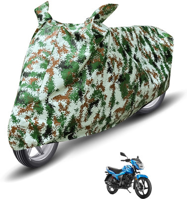 MOCKHE Waterproof Two Wheeler Cover for TVS(Victor GLX, Green)
