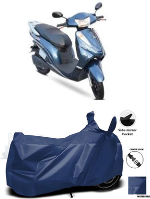 smwzxyu Waterproof Two Wheeler Cover for Hero, Avon, Bajaj(E Lite, Blue)