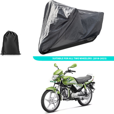 PAGORA Two Wheeler Cover for Hero(HF Deluxe Eco, Grey)
