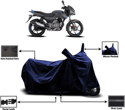 Amexride Two Wheeler Cover for Bajaj(Pulsar 125 Neon BS6, Blue)